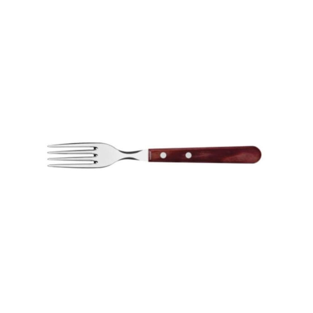 Garfo Jumbo Tramontina Churrasco Aço Inox Cabo Vermelho
