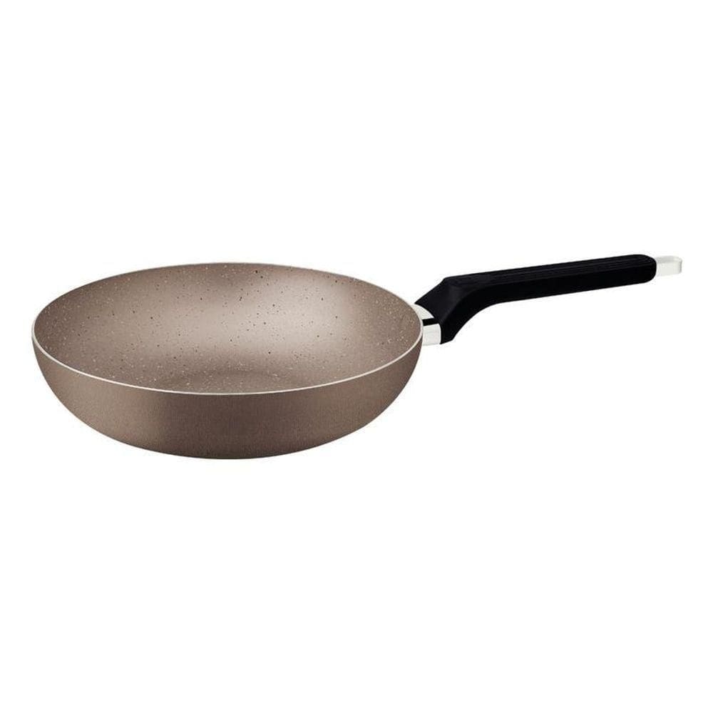 Frigideira Funda Tramontina Milazzo Alumínio 24cm Com Revestimento Antiaderente Amêndoa