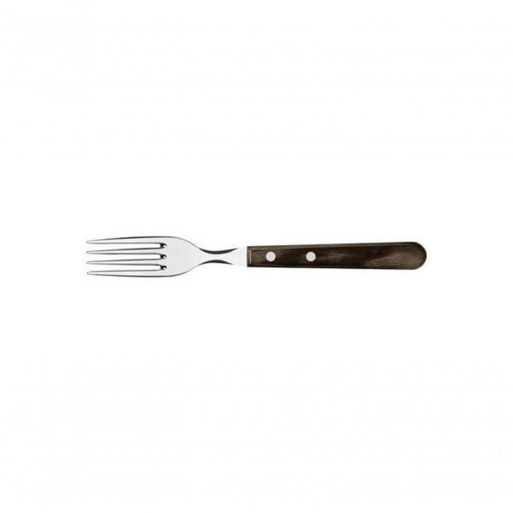 Garfo Jumbo Tramontina Aço Inox Polywood Castanho
