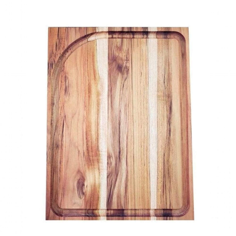 Tábua Para Churrasco Tramontina Em Madeira Teca 40x30cm