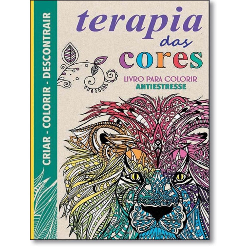 Livro Para Colorir Terapia Das Cores