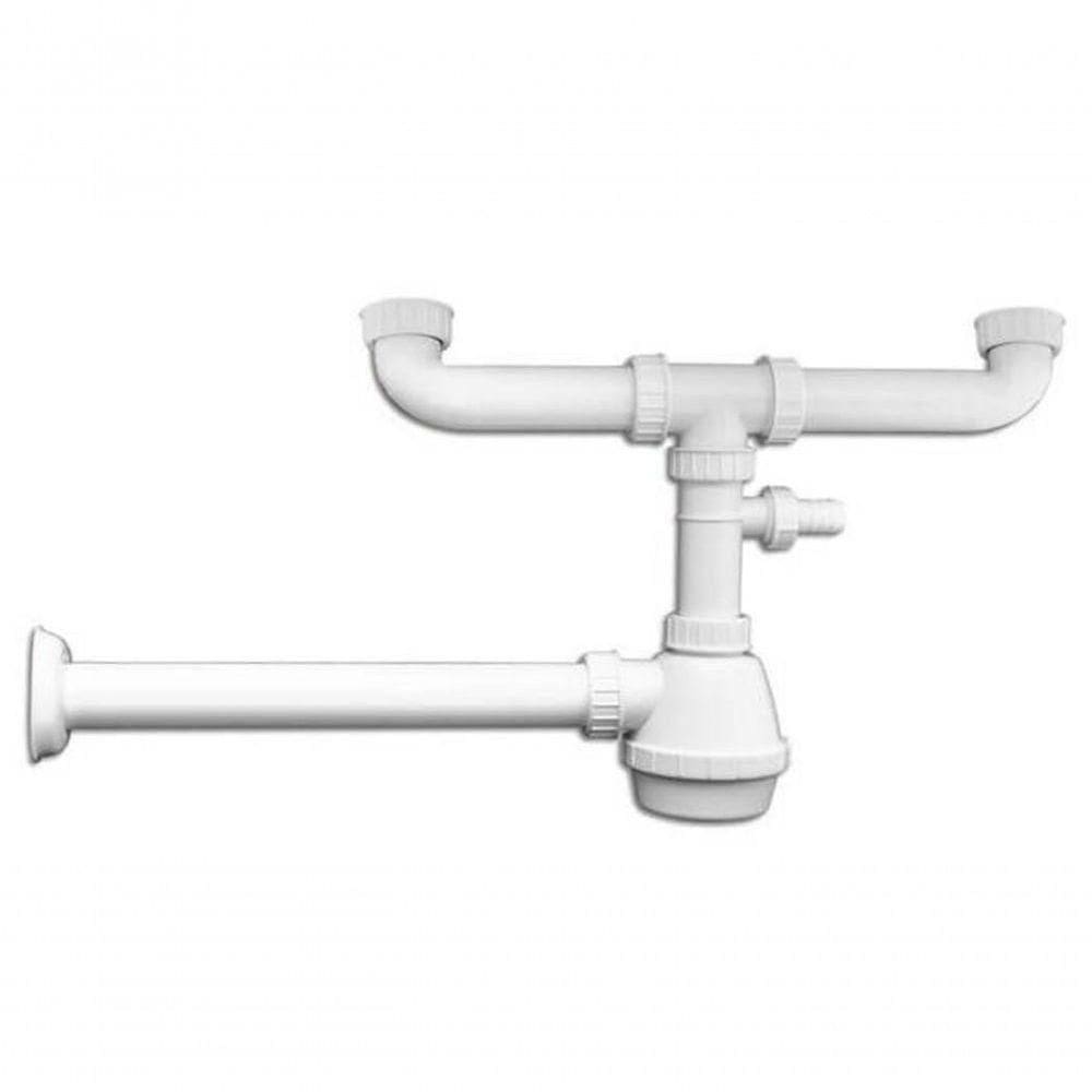 Sifão Duplo Em Polipropileno Para Pias E Cubas Tramontina