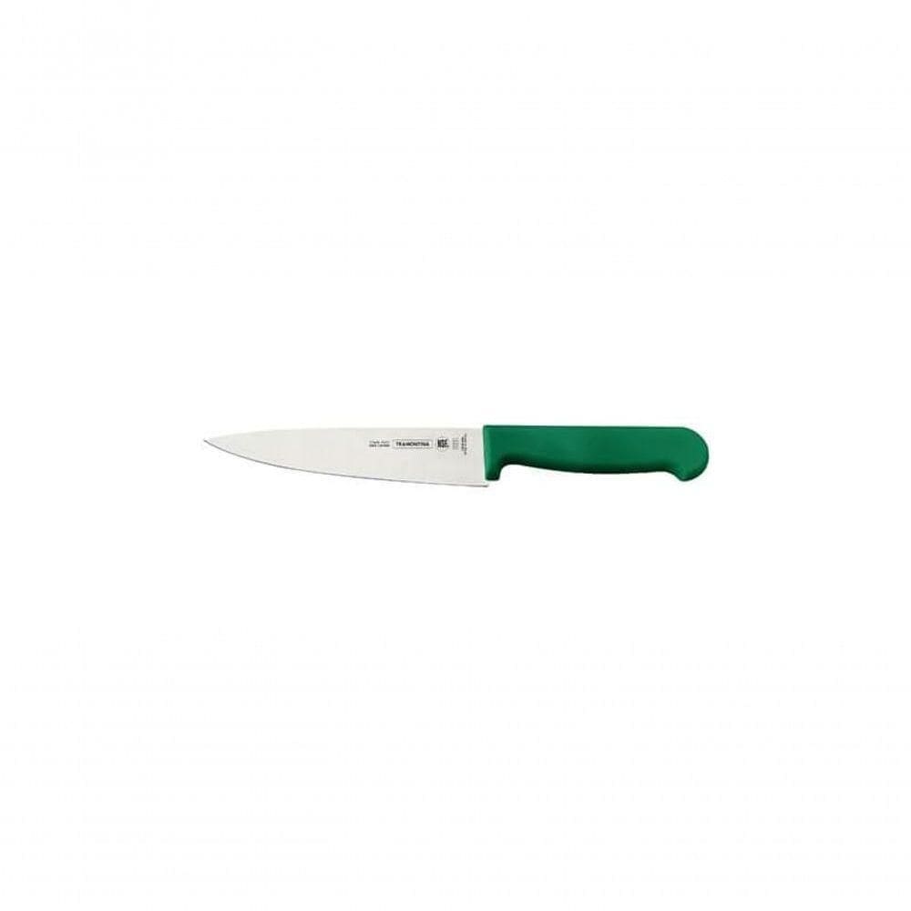 Faca Para Carne Tramontina Com Lâmina Em Aço Inox E Cabo De Polipropileno Verde 6”