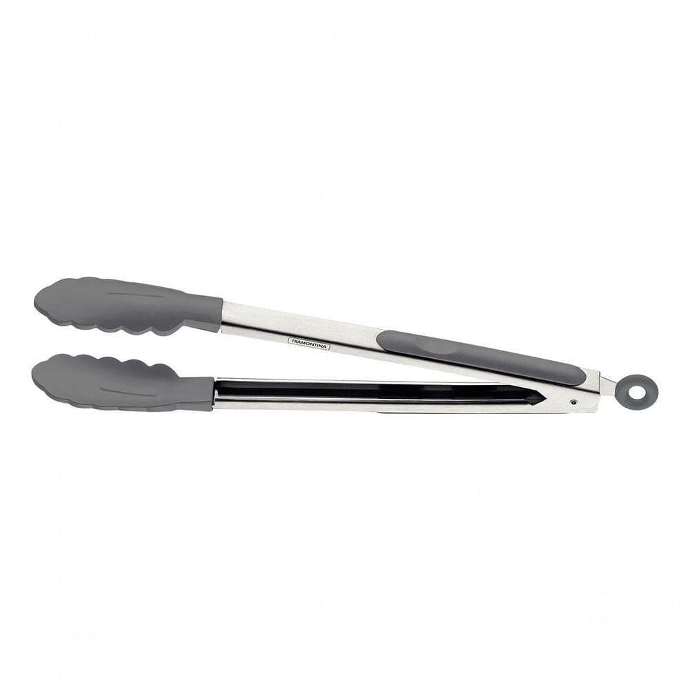 Pegador Multiuso Em Silicone Tramontina Moldê Cinza 29cm