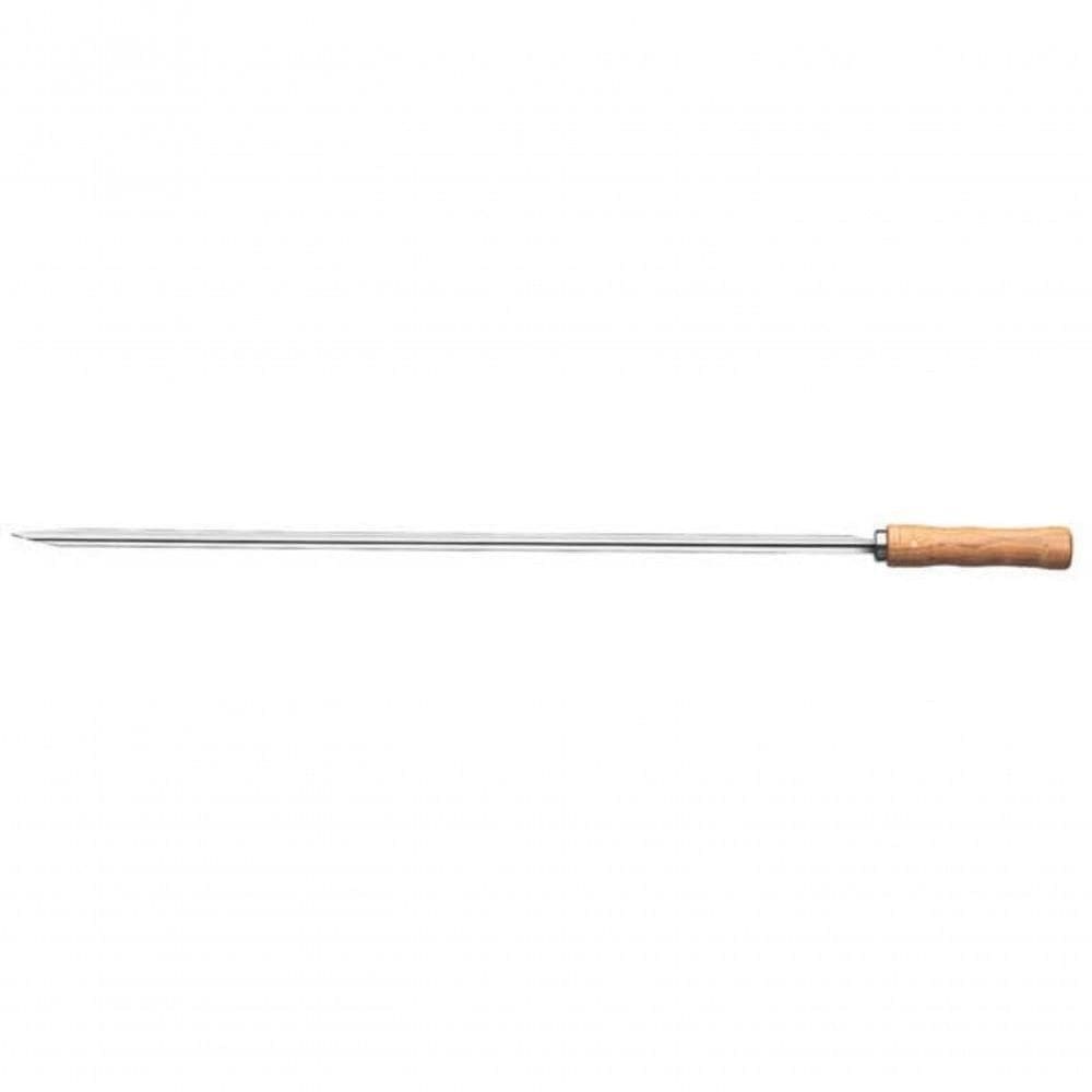 Espeto Para Churrasco Tramontina Inox Lâmina Cabo Madeira 85cm