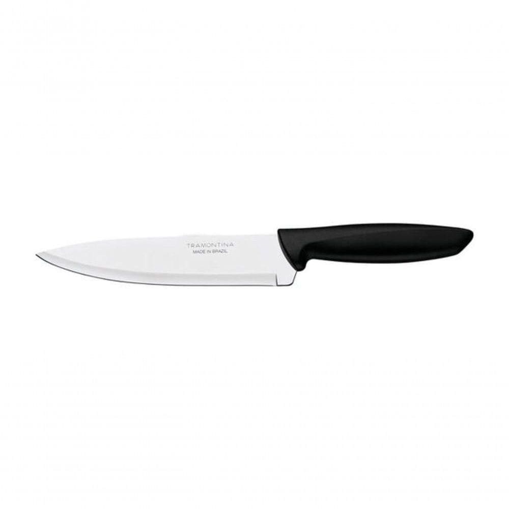 Faca Chef Tramontina Em Aço Inox 7” Preto Plenus