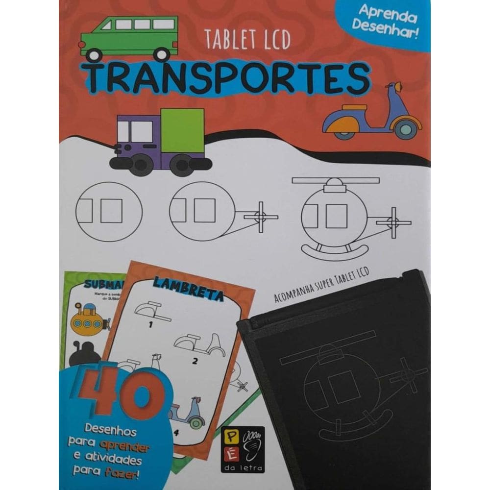 Aprenda Desenhar! Transportes (Acompanha Tablet Lcd)