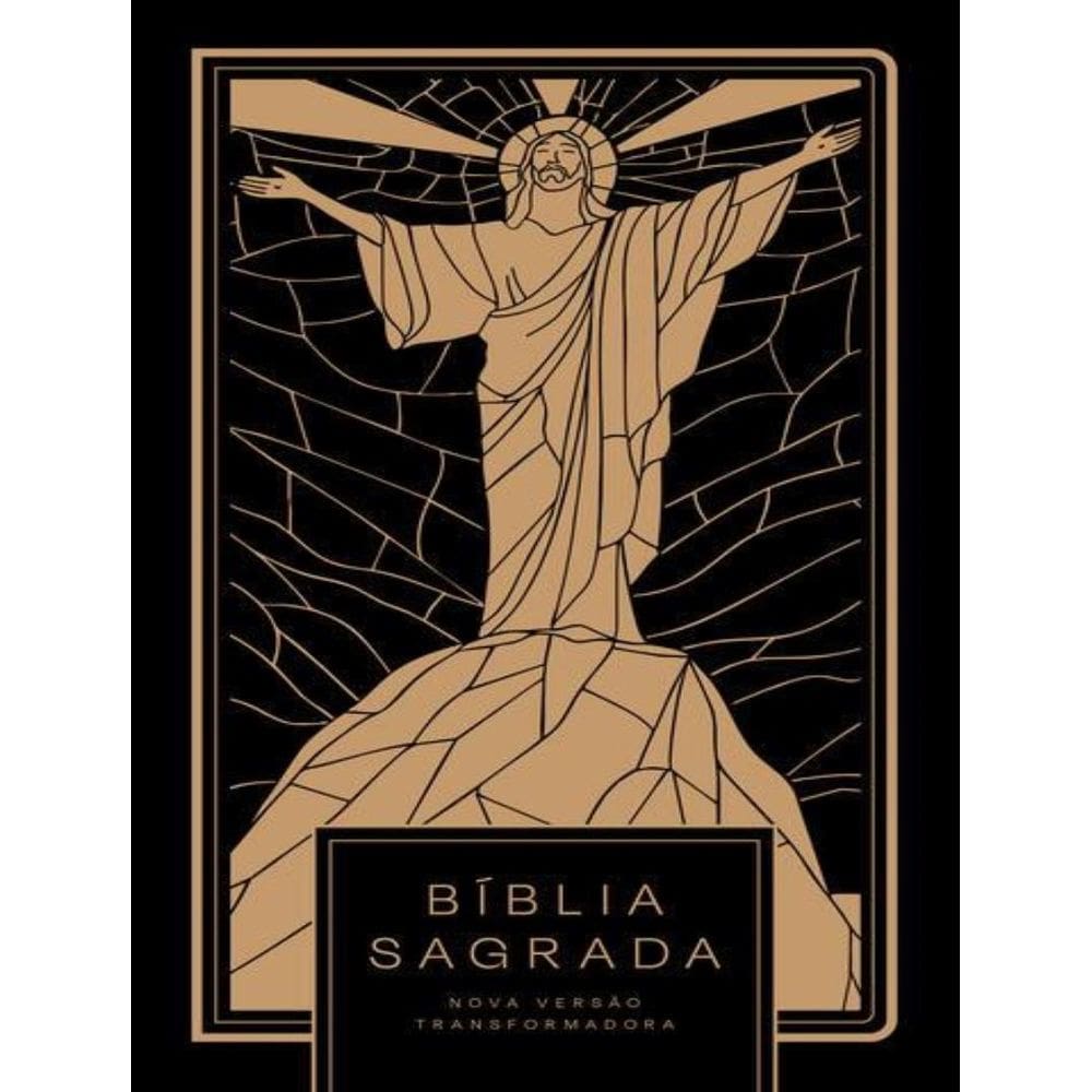 Biblia Nvt Jesus All Black - Letra Normal