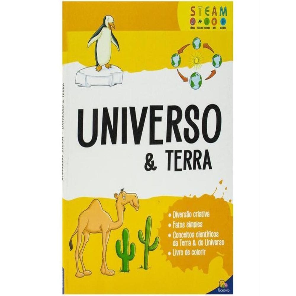 Livro De Colorir Infantil - Universo E Terra