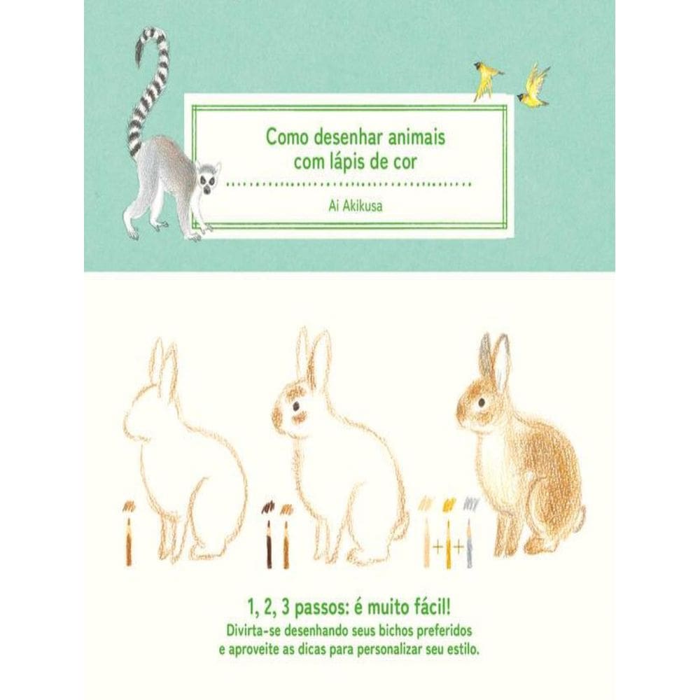 Como Desenhar Animais Com Lapis De Cor
