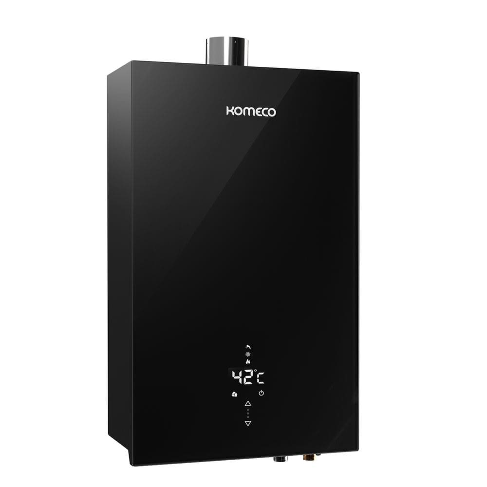 Aquecedor de Água a Gás Komeco GN 16 Litros - Decor - Preto