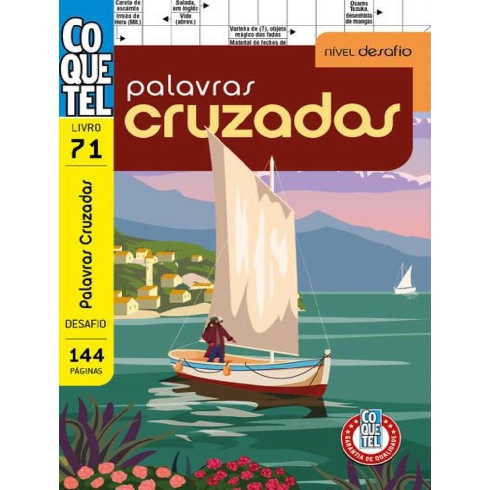 Livro Coquetel Palavras Cruzadas Desafio - Livro 71