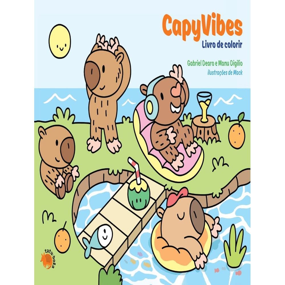 Capyvibes - Livro De Colorir