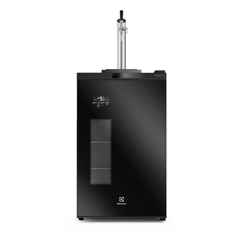 Cervejeira Home Bar Electrolux Frost Free 100L com Torre de Chopp e Porta de Vidro Preta EB10C