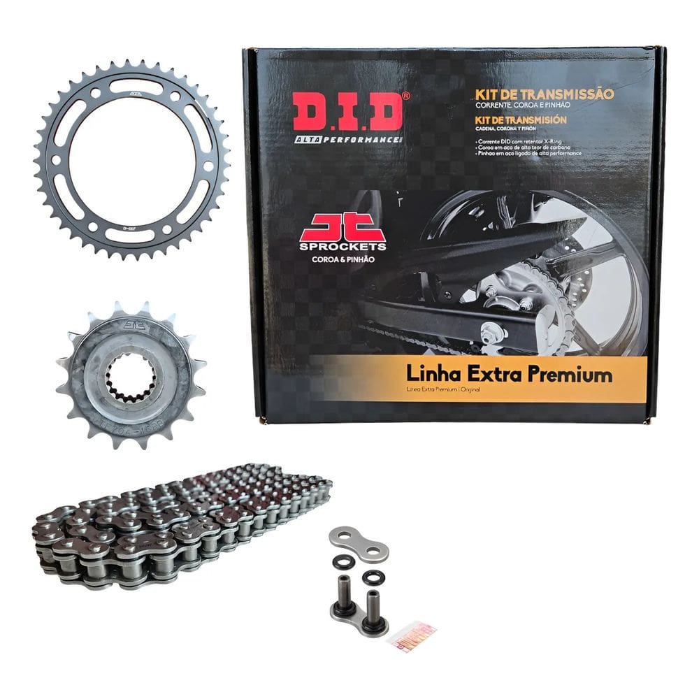Kit Transmissão Relação Tração Moto F900 Gs Adventure 2024 Did