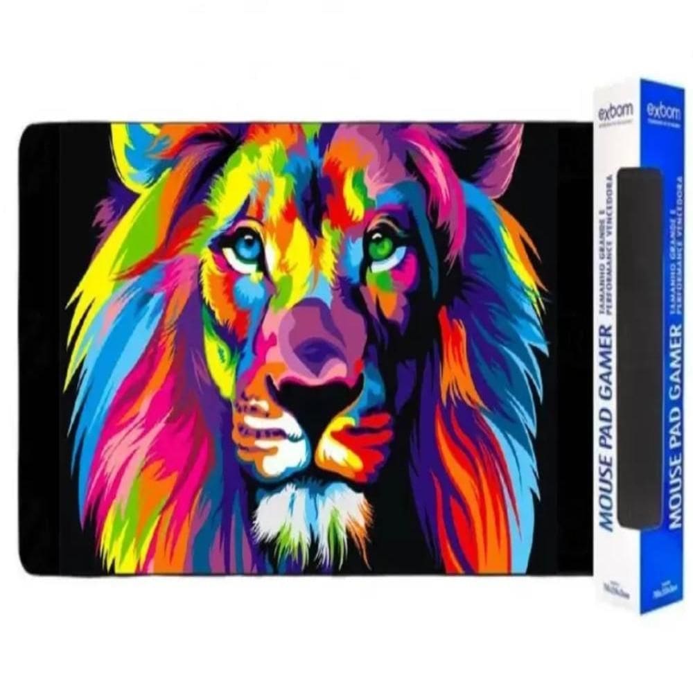 Mouse Pad Gamer Personalizado Extra Grande Leao Broadway - Tamanho Grande