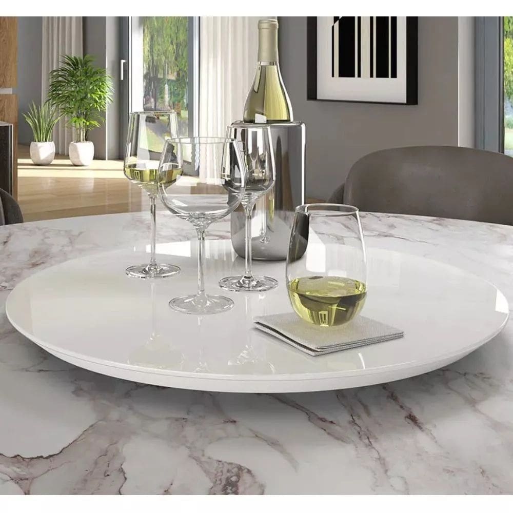 Prato Giratório Off White 50 cm