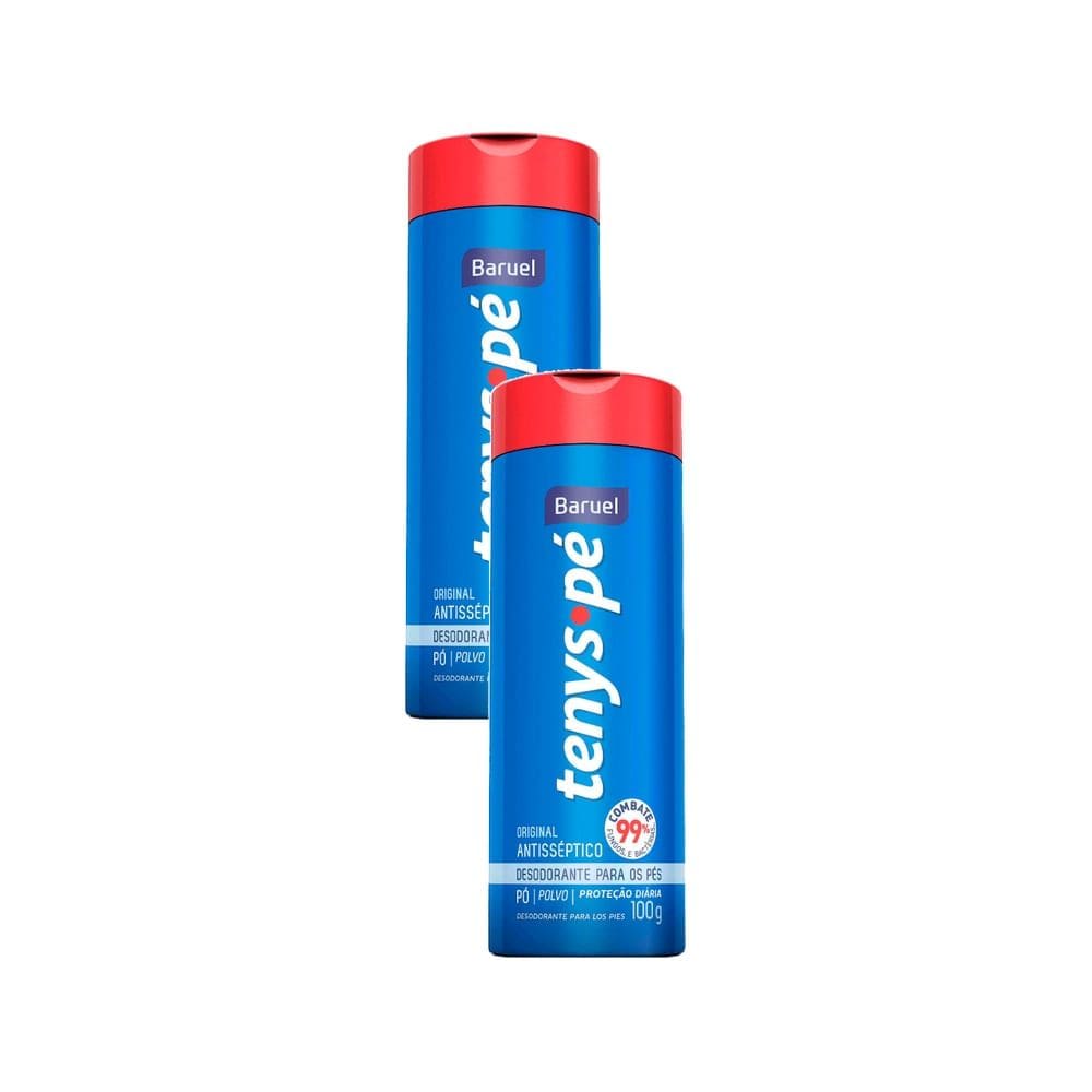 Kit 2 Tenys Pé Baruel Talco 100g