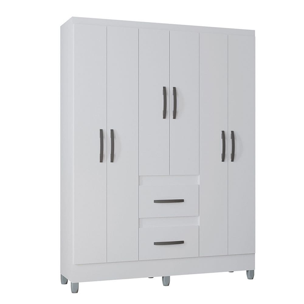 Guarda Roupa Poquema Capri 6 portas 2 gavetas