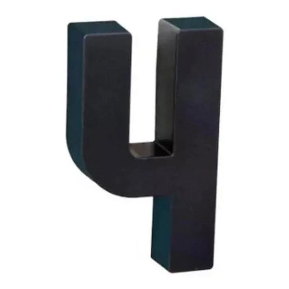 2X Placa Número Residencial Preto Roper Plast Proteção Uv Co