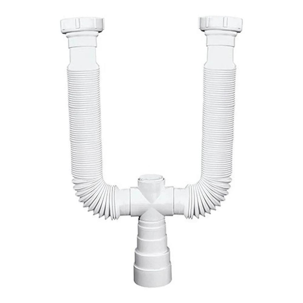 2X Sifão Duplo Branco Extensivo - Delflex