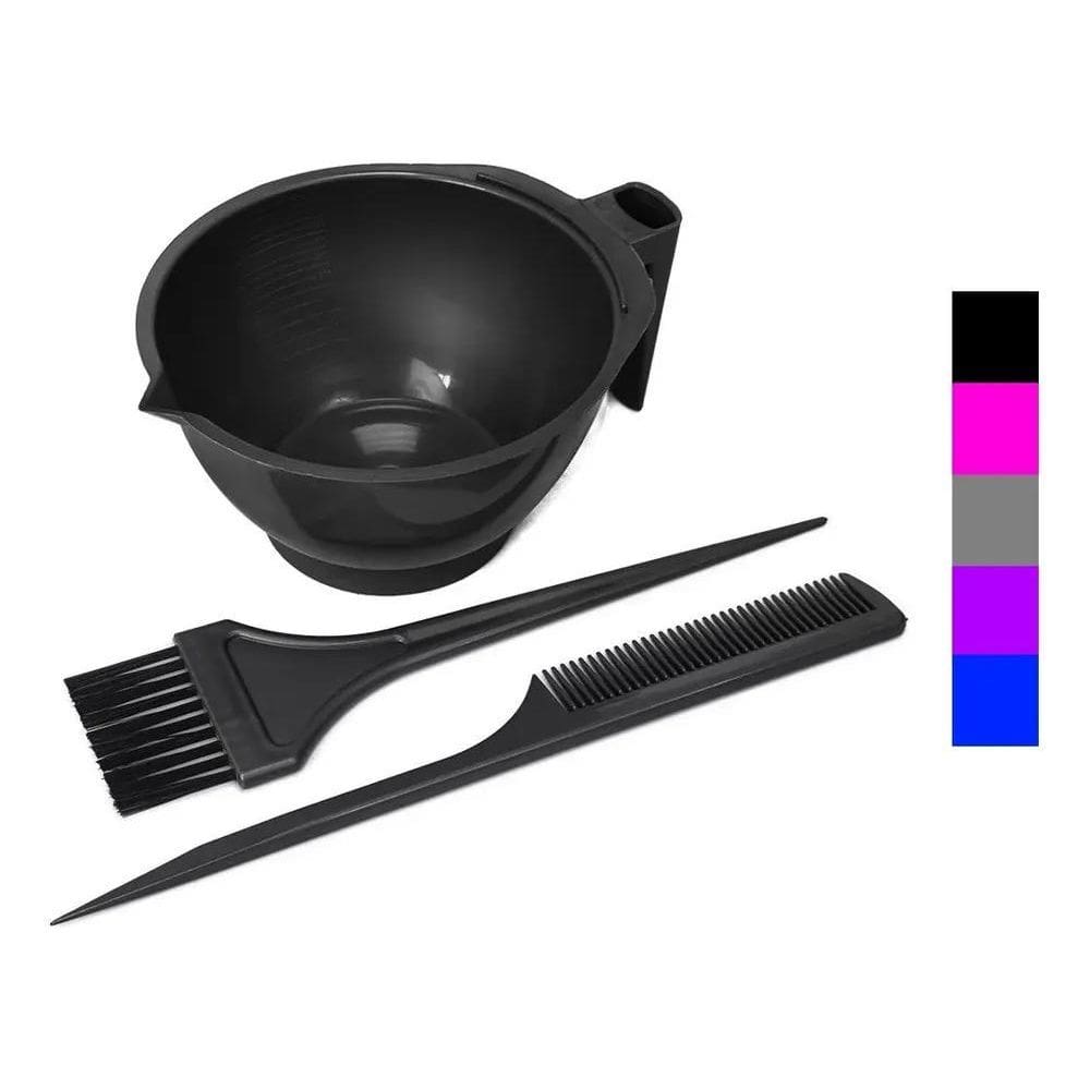 Kit Tintura Tigela Coloração Cumbuca + Pincel + Pente