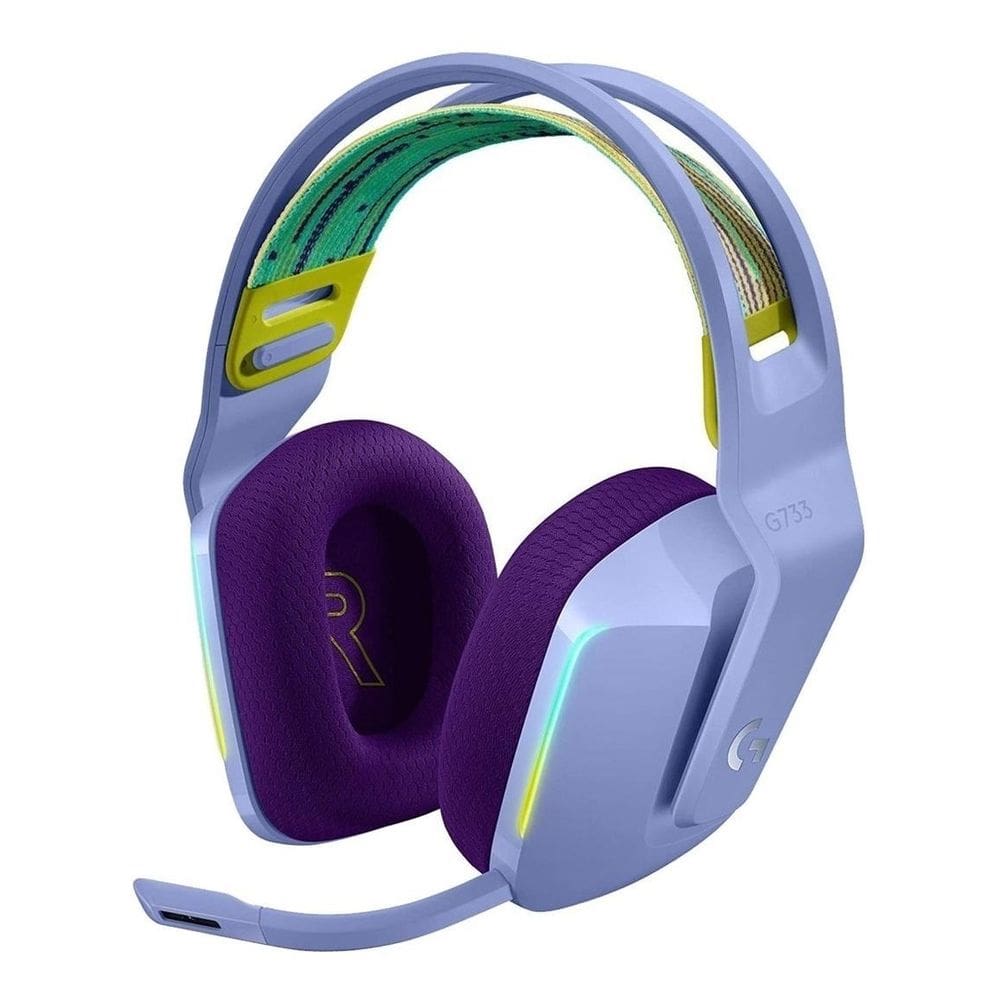 Headset Gamer Logitech G733 Sem Fio Ligthspeed Lilás