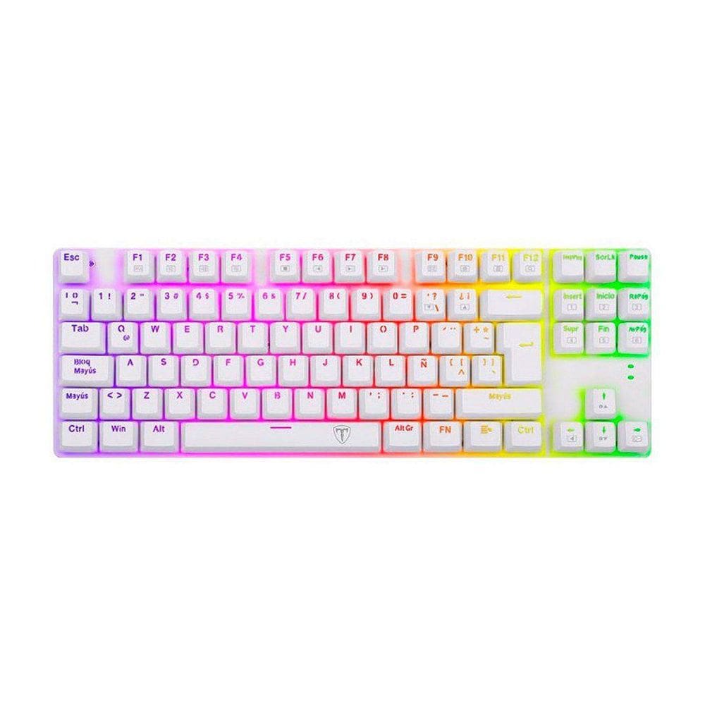 Teclado Mecânico Gamer T-dagger Tgk- 315w Branco Espanhol
