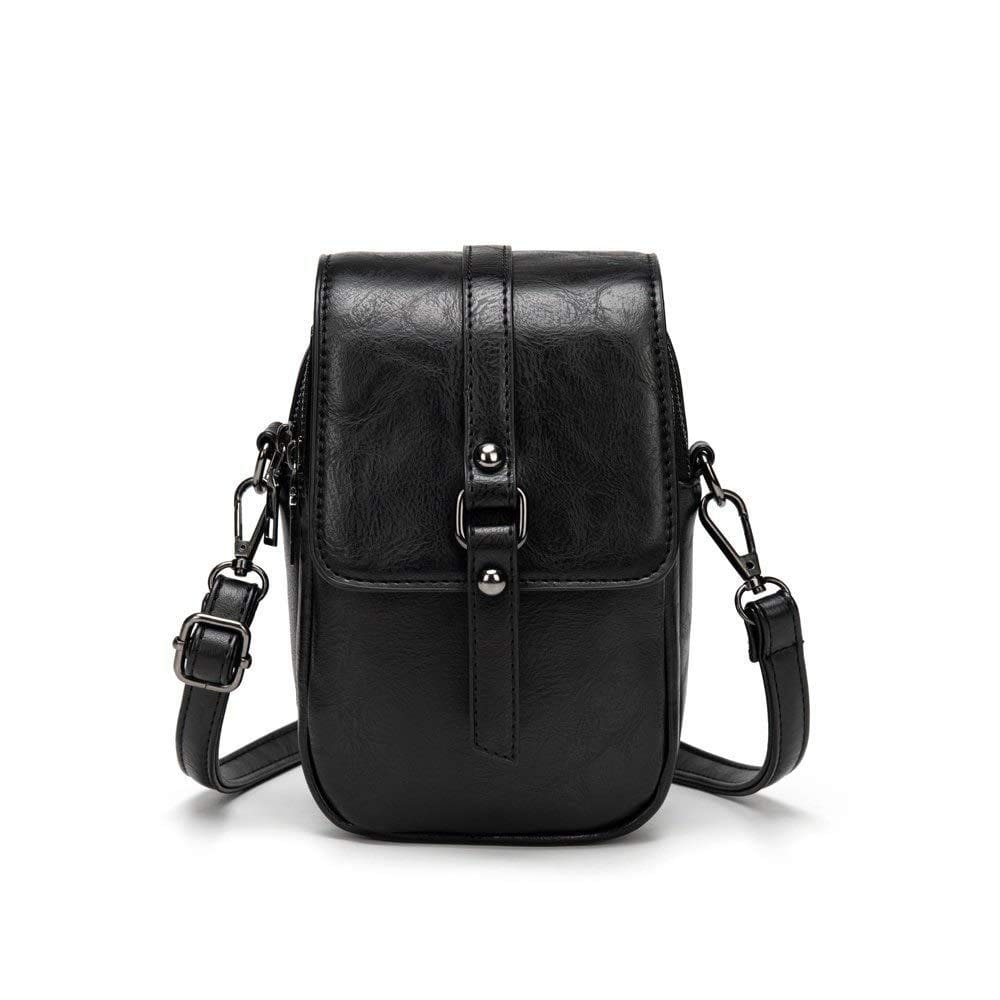 Bolsa de telefone crossbody myfriday vintage para mulheres em couro