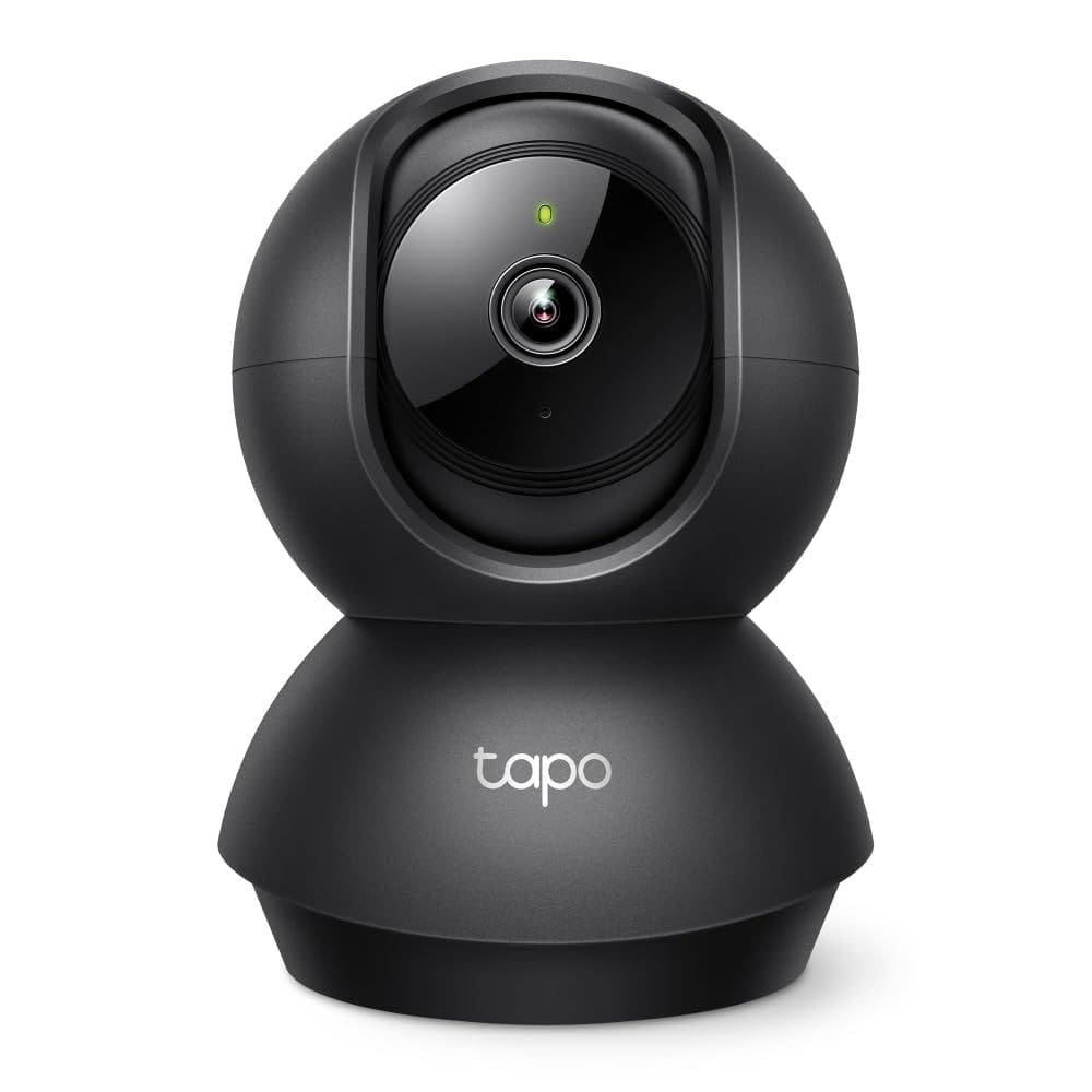 Câmera de segurança Tapo TP-Link 2K Pan/Tilt Indoor C211 preta
