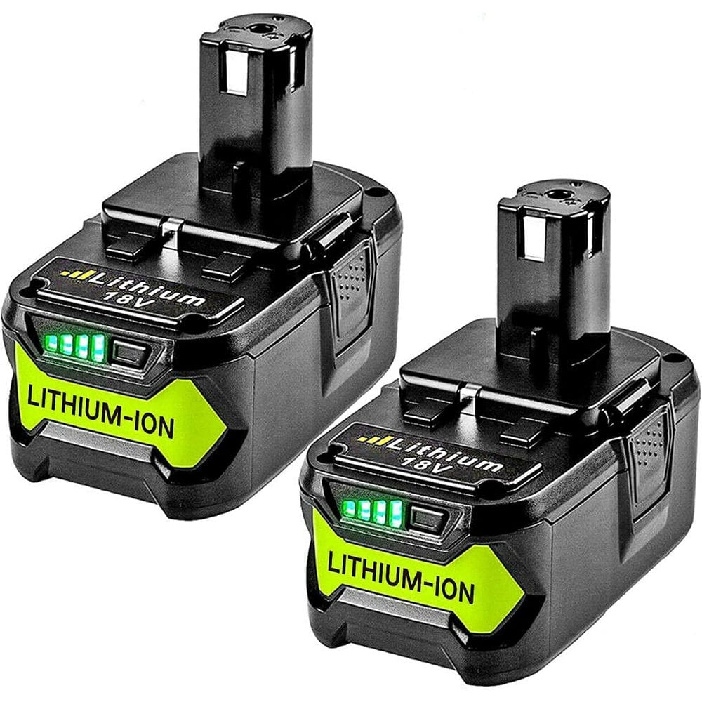 Bateria POWTREE P108 18V 7.0Ah x2 com indicador para Ryobi ONE+