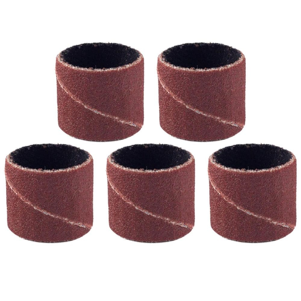 Kit 5 Tubos De Lixa 12.7Mm 1/2 Grão 400 Para Micro Retíficas