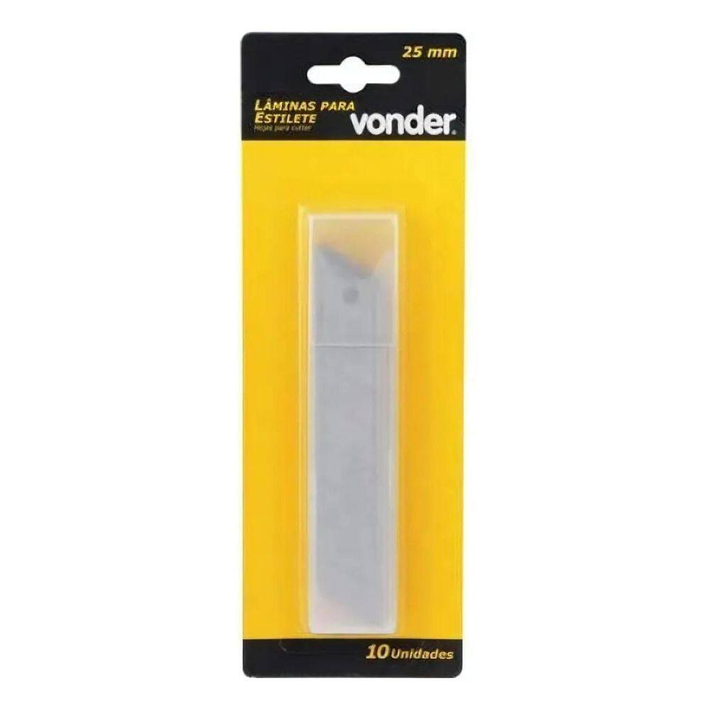 Kit 10 Laminas Para Estilete De 25Mm Vonder