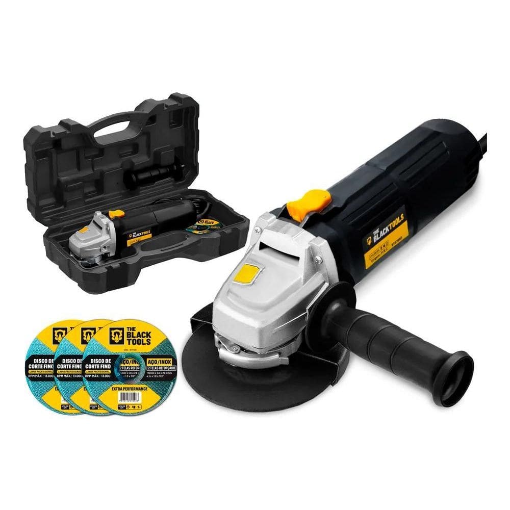 Esmerilhadeira Lixadeira Angular 710W Com Discos E Maleta