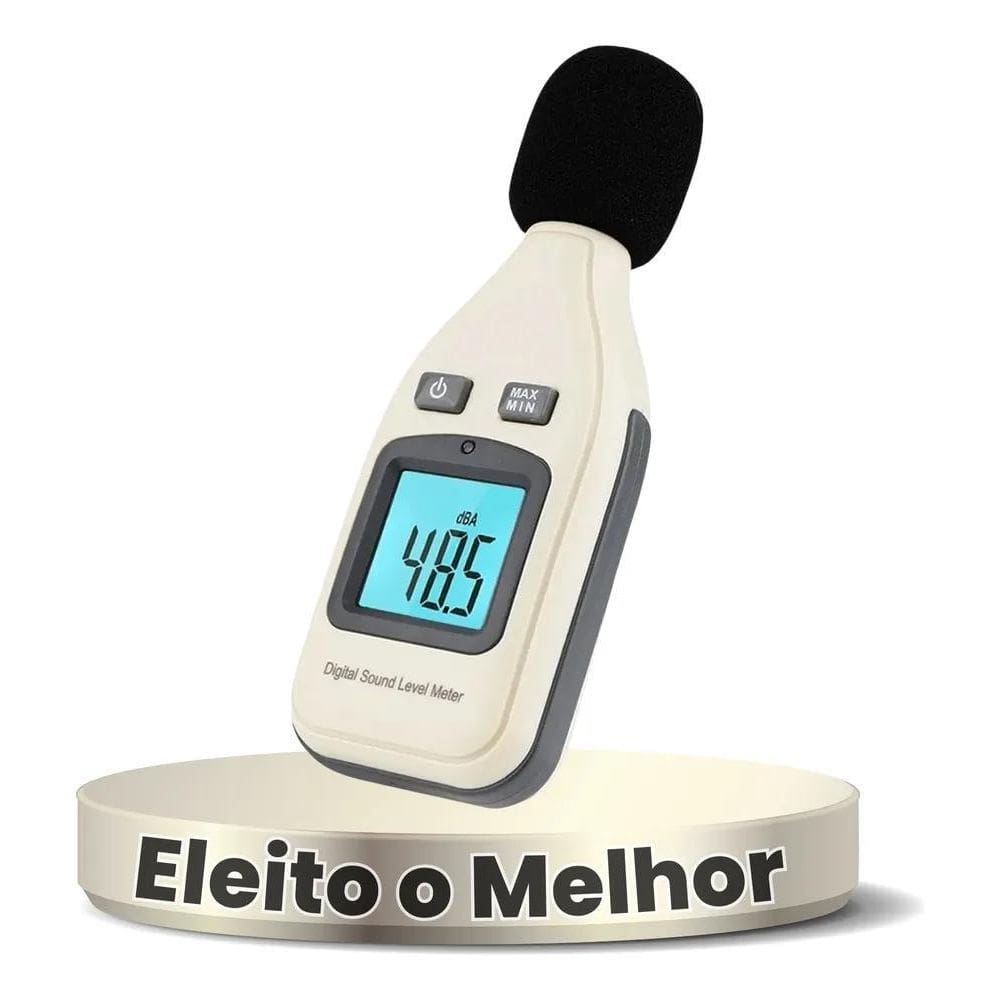 Decibelimetro Profissional Digital Mede Som E Rúido C/