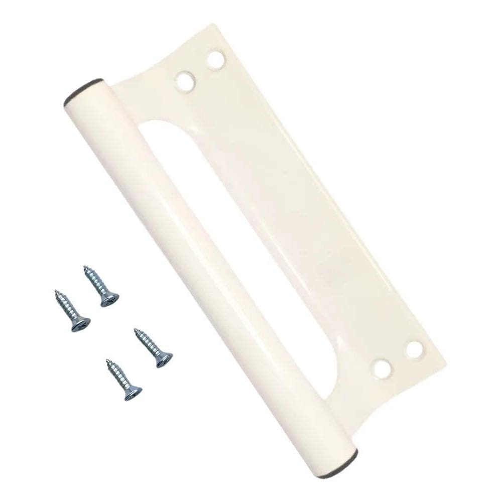 Puxador De Aluminio Buzio Porta Portao Correr Branco 145Mm U