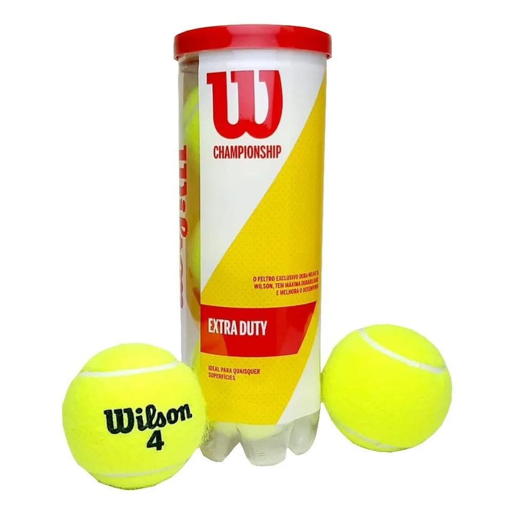 2X Bola De Tênis Wilson Championship Extra Duty Tubo 3 Bolas