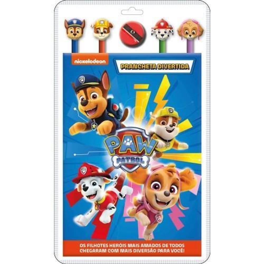 Livro Prancheta Divertida Patrulha Canina 01