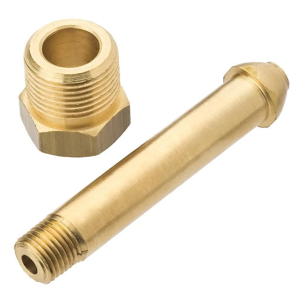 2X Porca E Niple / Conector De Entrada Regulador De Nitrogên