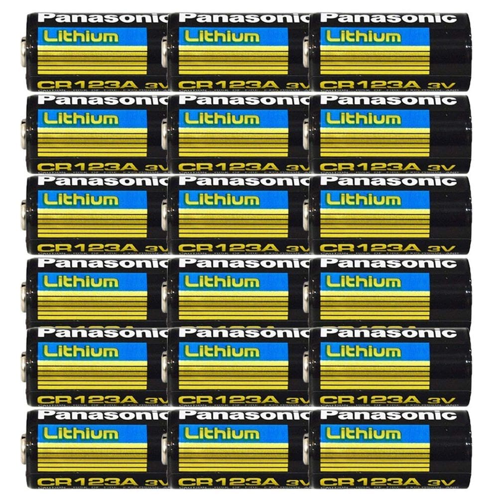 Bateria Panasonic Lithium CR123A 3V 1.55Ah (pacote com 16)