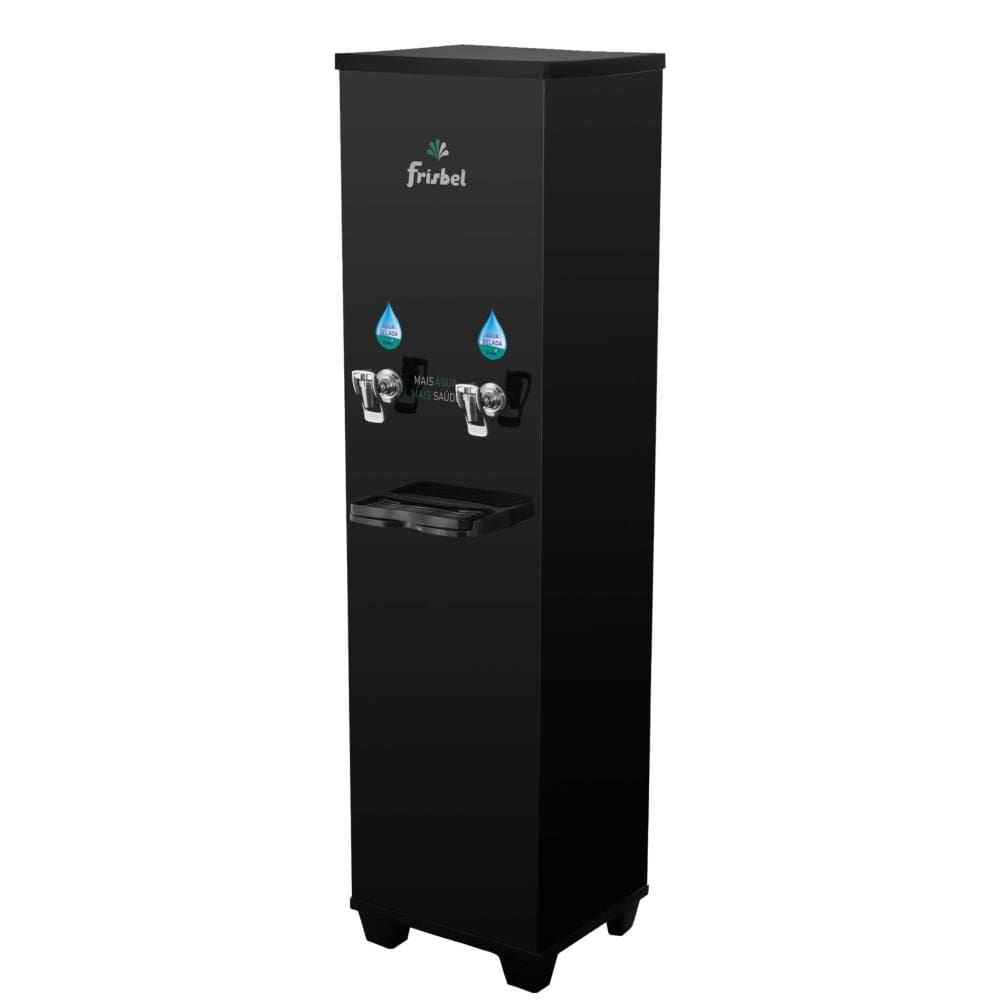 Purificador Coluna 25L 2 Torneiras Ra25 Office Black Com Filtro 220V - Frisbel