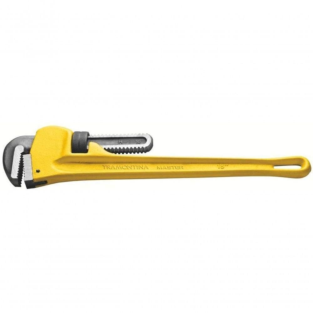 Chave Para Tubos Tramontina Master 10” Em Ferro Fundido E Mandíbulas Em Aço Alto Carbono Modelo Americano