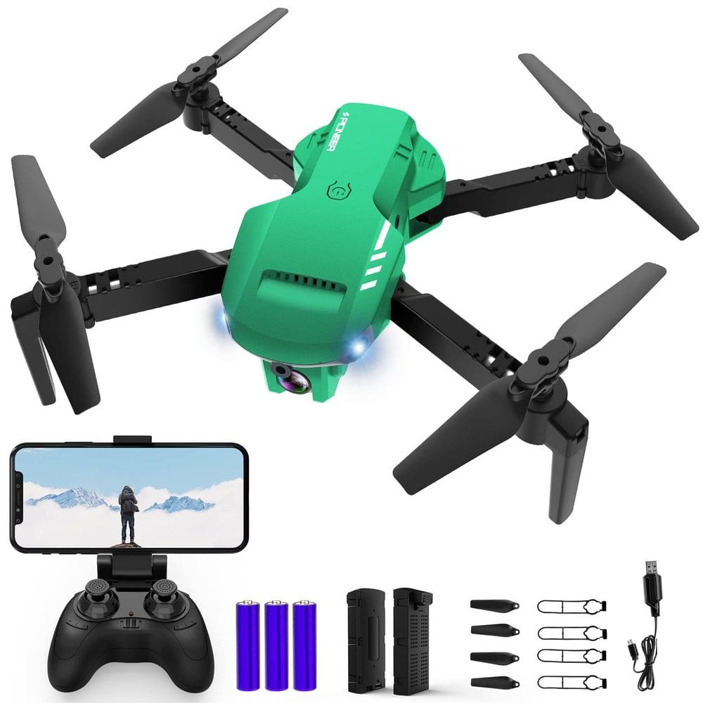 Drone RADCLO com câmera 1080P HD FPV dobrável com estojo 2 baterias