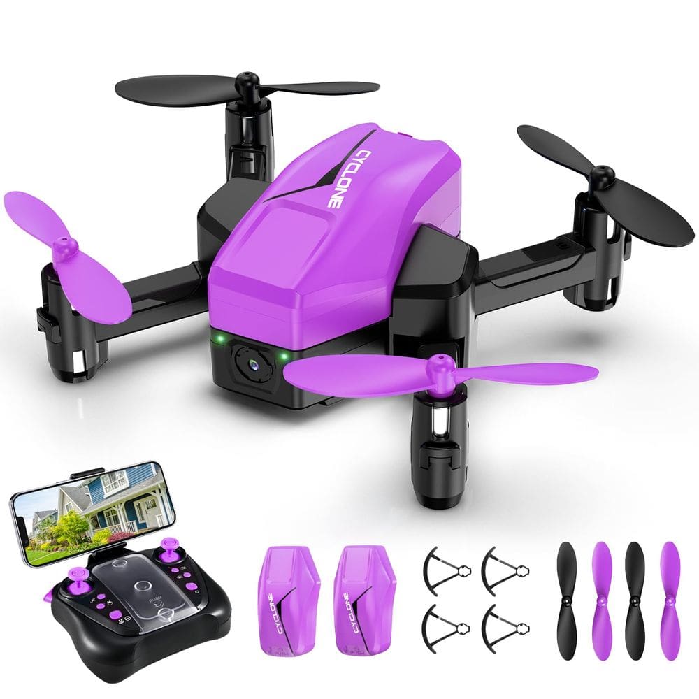 Drone ATTOP Mini com câmera 1080P para crianças com 2 baterias