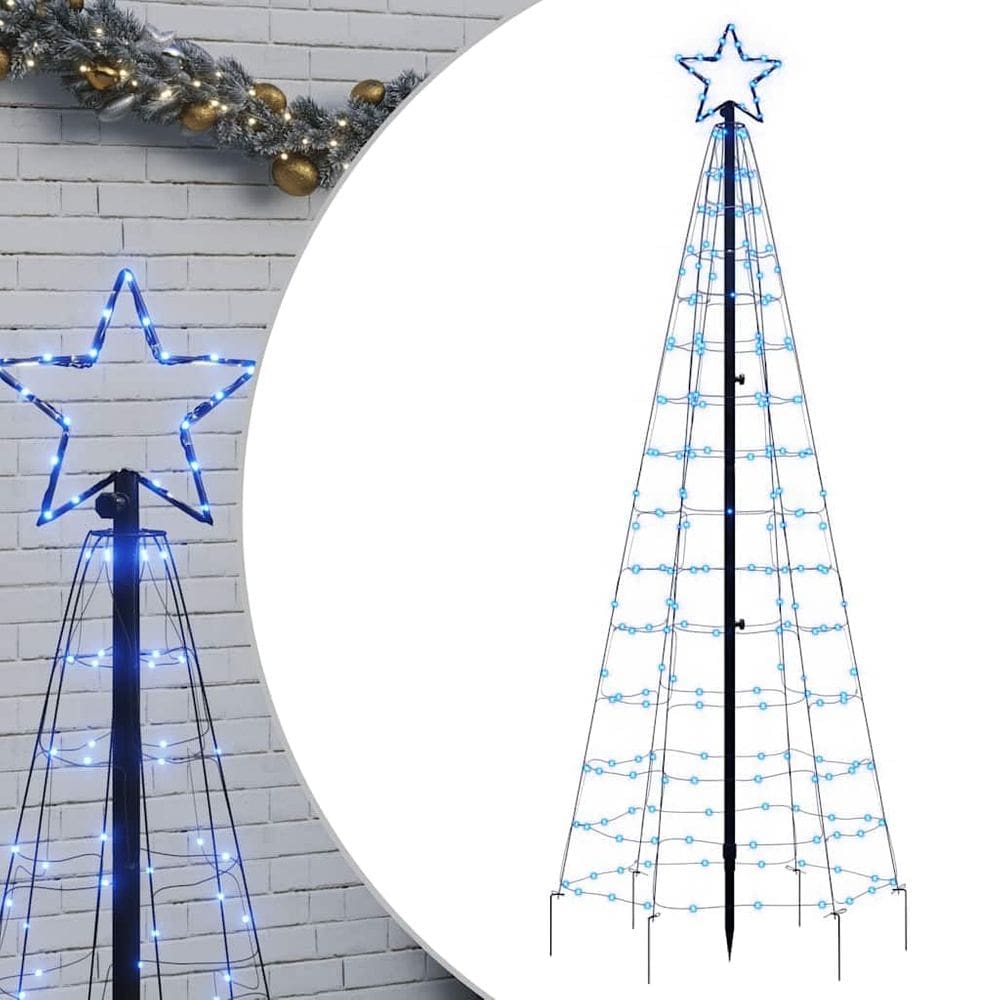 Luz de árvore de Natal vidaXL Energy Efficient 220 LEDs azuis