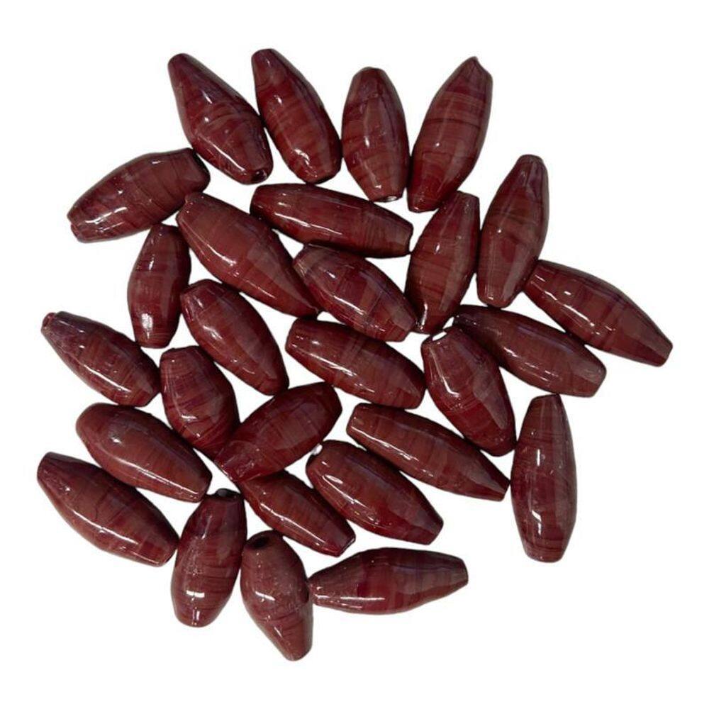 Kit 7 Firmas Azeitona 35X15Mm Marrom Murano Guias