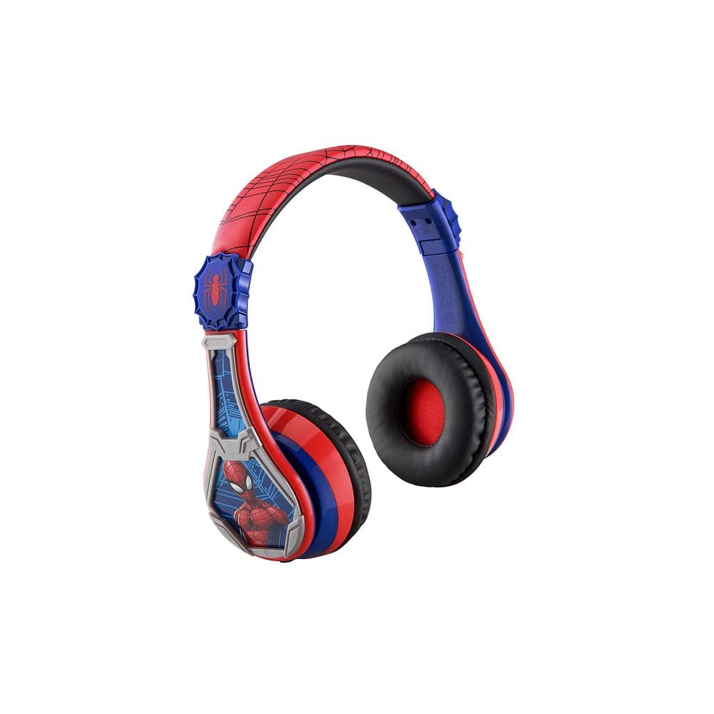 Fones de ouvido eKids Spiderman sem fio Bluetooth com microfone para crianças