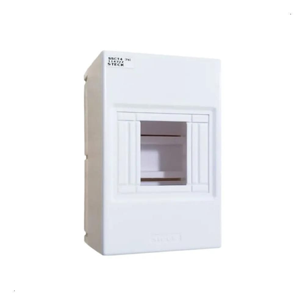 2X Caixa De Distribuição Para 4 Disjuntores Din Sobrepor Ste