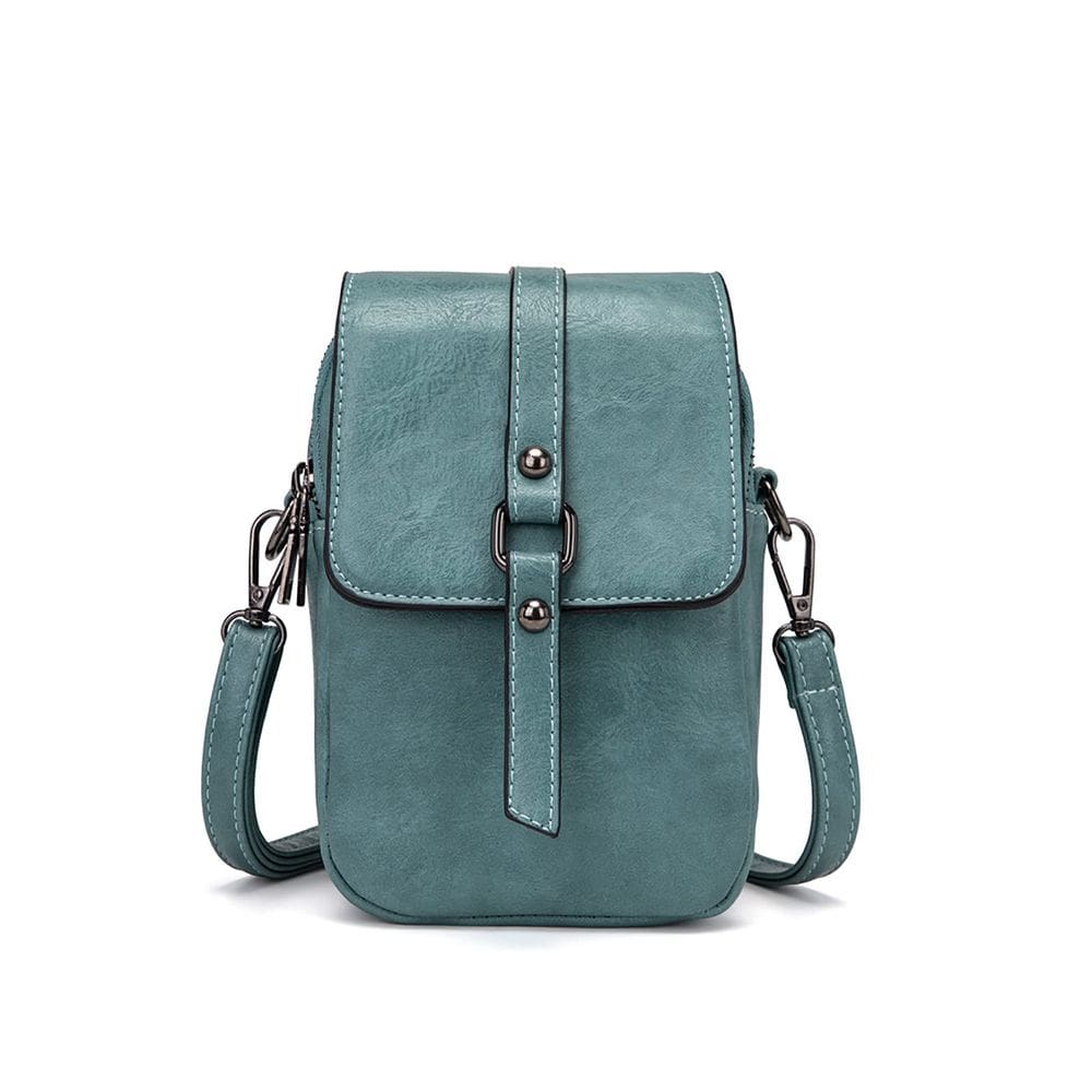 Bolsa de telefone crossbody myfriday vintage para mulheres em couro