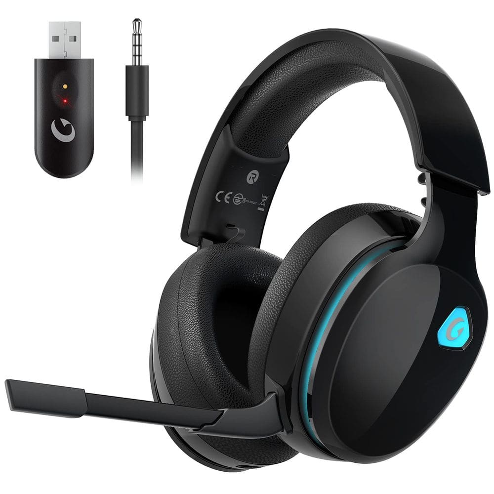 Fones de ouvido sem fio para jogos Gtheos Captain 300 para PC/PS5/PS4